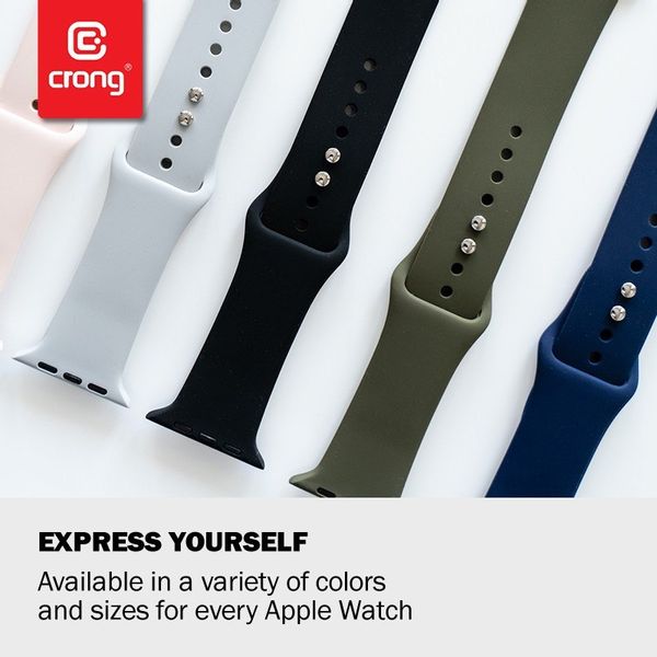 Crong Liquid - Pasek do Apple Watch 38/40mm (błękitny) zdjęcie 1