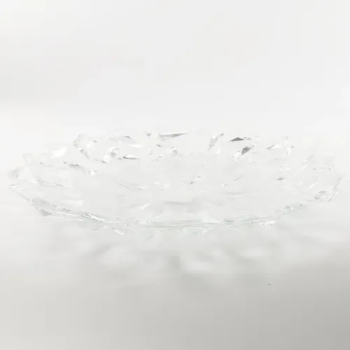 OWOCARKA KRYSZTAŁOWA 33,5CM ELEGANCKA MISA NA OWOCE NOWOCZESNA WZORZYSTA na Arena.pl