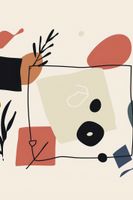 Plakat 20x30cm Abstrakcyjny Dialog