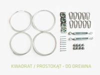 KWADRAT / PROSTOKĄT - ZESTAW MONTAŻOWY DO DREWNA