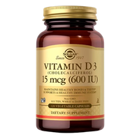 SOLGAR Vitamin D3 15 mcg (600 IU) (120 kaps.)