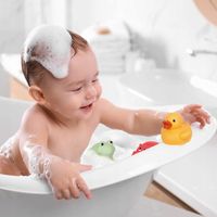 Zwierzątka do kąpieli 5szt bez dziurki pastelowe Tullo