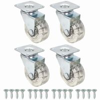 Kółko meblowe gumowe z gumą ogumowane KM fi 50 mm 4 sztuki