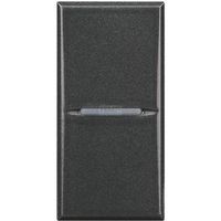 AXOLUTE - Łącznik jednobiegunowy 10AX (zaciski śrubowe) 1 moduł AXIAL antracyt Bticino HS4001N