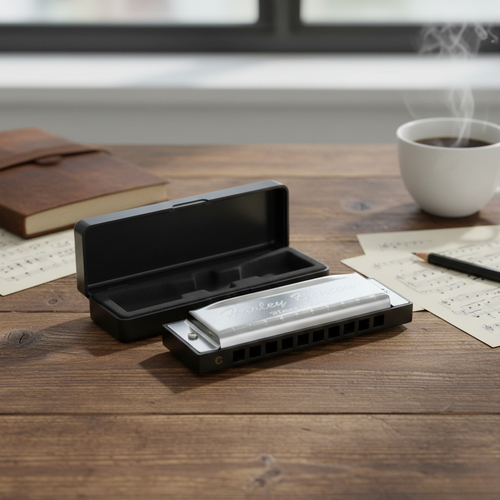 Harmonijka ustna C-Dur / C-Major Harley Benton Blues Harmonica Etui na Arena.pl
