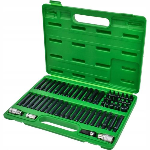 ZESTAW BITÓW KOŃCÓWEK TORX IMBUS SPLINE RIBE SQ 60 EL TOPTUL GCAI6003 na Arena.pl