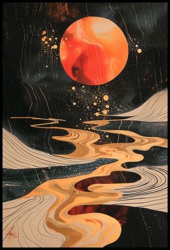 Plakat 68x101cm Planetarny Taniec na Arena.pl