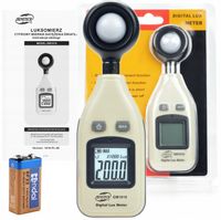 LUKSOMIERZ LUXOMETR MIERNIK NATĘŻENIA ŚWIATŁA OŚWIETLENIA ŚWIATŁOMIERZ LCD