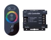 2 x Sterownik Kontroler Radiowy Taśm LED RGB Pilot Dotykowy Sciemniacz 12V