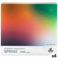 układanka puzzle Colorbaby Season's Gradients Spring 68 x 50 cm (6 Sztuk)