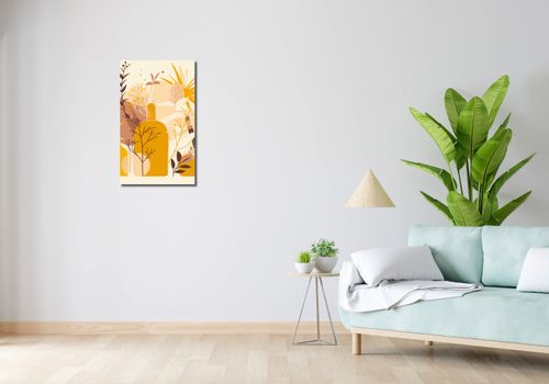Obraz 40x70cm Złote Rośliny na Arena.pl