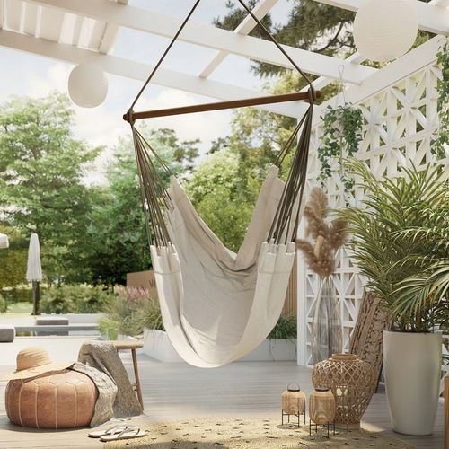 HAMAK KRZESŁO brazylijskie do ogrodu 100x130 fotel huśtawka wiszący FABIO na Arena.pl