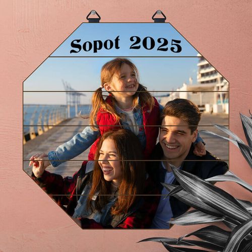 Ramka MDF 25 x 25 cm ośmiokąt z Twoim nadrukiem na Arena.pl