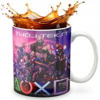 KUBEK 330ml GRAFIKA PREZENT ŚWIĘTA WZÓR - PLAYSTATION + IMIĘ