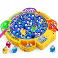 LT228 RYBKI DUŻA GRA ZRĘCZNOŚCIOWA ŁOWIENIE RYBEK 45 RYB 4 GRACZY MONTESSOR