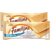 Familijne Wafle o smaku śmietankowym 180 g x 2 sztuki