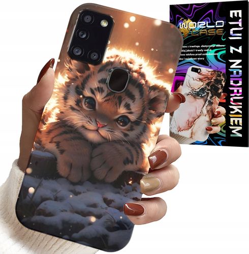 ETUI DO SAMSUNG GALAXY A21s - Z NADRUKIEM SŁODKI TYGRYSEK OBUDOWA CASE na Arena.pl