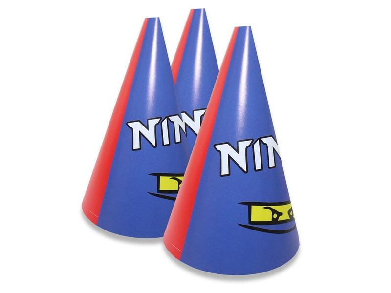 Czapeczki papierowe Ninja - 6 szt. zdjęcie 1