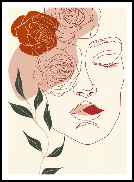 Plakat 64x90cm Beż i Twarz zdjęcie 3