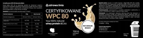 Certyfikowane Białko WPC 80 naturalne białko z BCAA na Arena.pl
