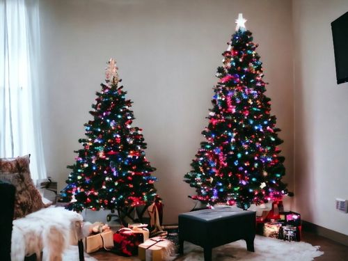 Lampki choinkowe LED 500 8 programów dodatkowe gniazdo multikolor na Arena.pl