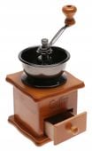 MŁYNEK RĘCZNY Do KAWY CERAMICZNY Tradycyjny Pieprzu Przypraw DREWNIANY 4333