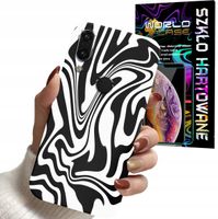 ETUI DO HUAWEI P SMART Z - ABSTRAKCJA ZEBRA MODNE WZORY DLA KOBIET +SZKŁO