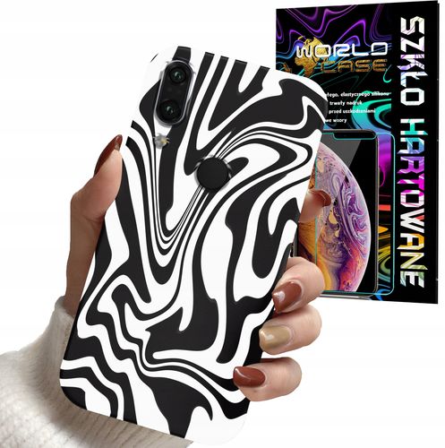 ETUI DO HUAWEI P SMART Z - ABSTRAKCJA ZEBRA MODNE WZORY DLA KOBIET +SZKŁO na Arena.pl