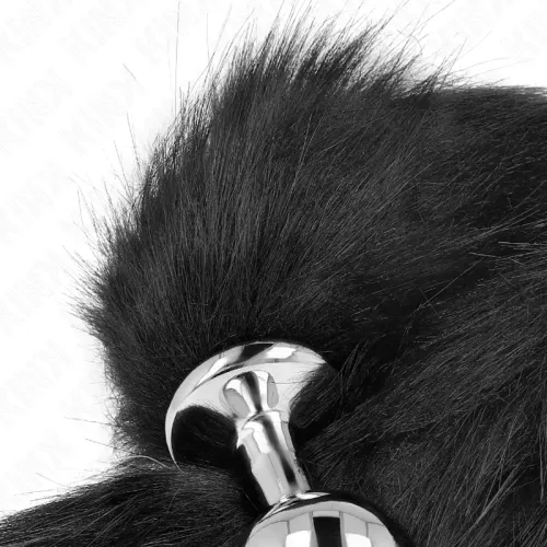 kink korek analny m z czarnym ogonem syntetycznym 40 cm silikonowy na Arena.pl