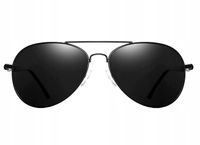 Okulary Męskie Aviator Pilotki Metalowe Retro