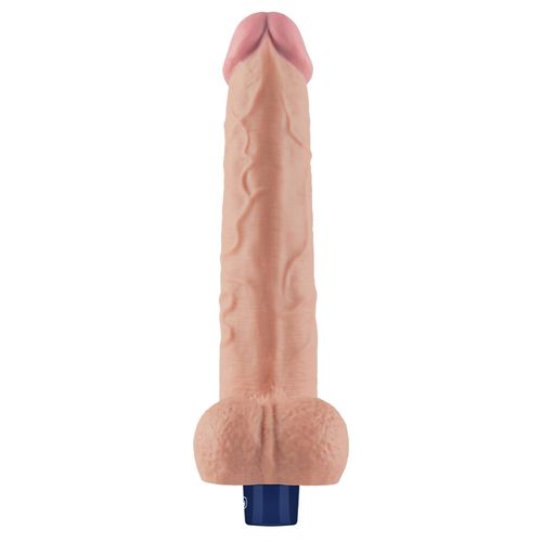 10.5" real softee rechargeable tpe vibrating dildo(flesh) na Arena.pl