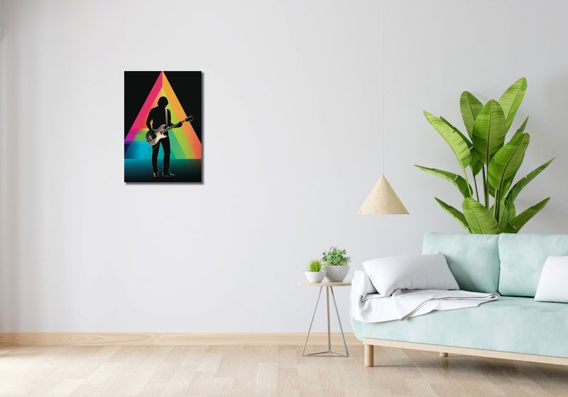 Obraz 40x60cm Pryzmat przez Gitarę zdjęcie 2