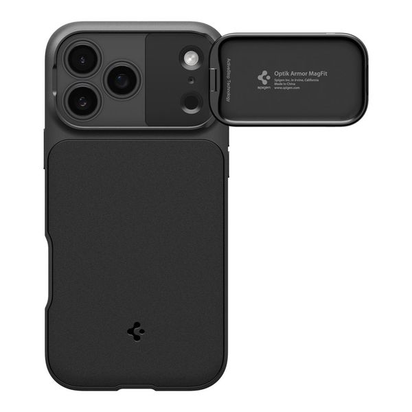 spigen optik armor mag magsafe iphone 17 pro black zdjęcie 2