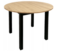 Stół okrągły WIKTOR Ø110 cm dąb do kuchni i jadalni skandynawski