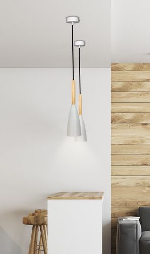 Trosa lampa wisząca 1x40W E27 biały na Arena.pl