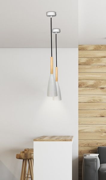 Trosa lampa wisząca 1x40W E27 biały zdjęcie 4