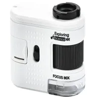 Mikroskop kompaktowy lupa klips do telefonu komórkowego 80x led UV