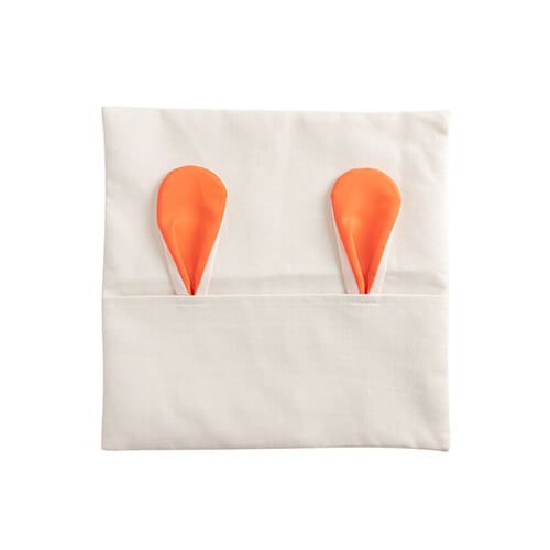 Poszewka lniana 40 x 40 cm do sublimacji - pomarańczowe uszy na Arena.pl