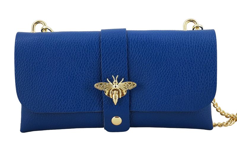 Torebka kopertówka na łańcuszku - Chabrowa zdjęcie 2