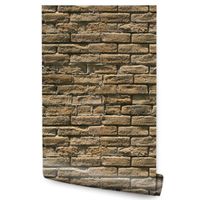 Tapeta Do Salonu Piaskowiec CEGŁY Efekt 3D Ozdoba