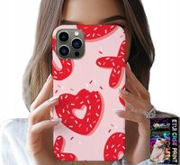 ETUI DO IPHONE 11 PRO MAX - KOBIECE, MODNE WZORY XOXO SERCE + SZKŁO