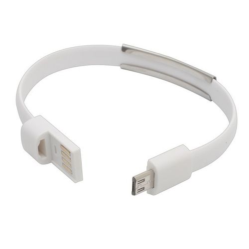 Bransoletka USB Bracelet, biały na Arena.pl