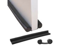 Uszczelka antyprzeciągowa na przeciąg pod drzwi zatrzymuje zimno czarny