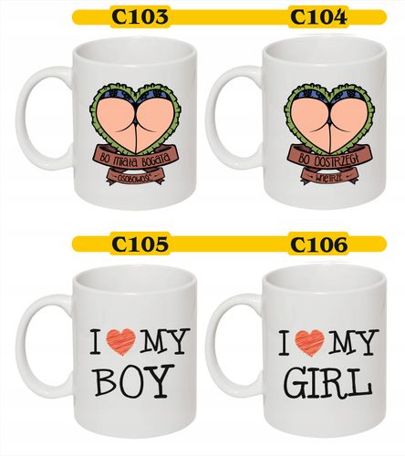 Kubki dla par prezent świąteczny dla znajomych HIT na Arena.pl