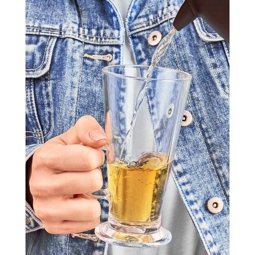 Wysokie SZKLANKI DO LATTE herbaty ZESTAW SZKLANEK do kawy 6szt + ŁYŻECZKI na Arena.pl