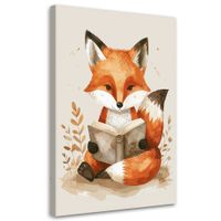 Obraz do pokoju dziecięcego niemowlaka, Lis lisek zwierzęta leśne