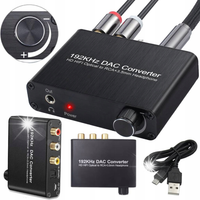 WZMACNIACZ SŁUCHAWKOWY DAC PRZETWORNIK TOSLINK USB CYFROWO-ANALOGOWY