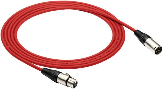 Kabel mikrofonowy XLR XLR 6 m czerwony