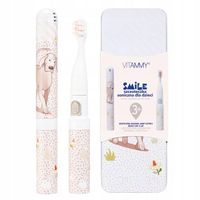 SZCZOTECZKA SONICZNA ELEKTRYCZNA DO ZĘBÓW DZIECI 3+ VITAMMY SMILE PIES+ETUI