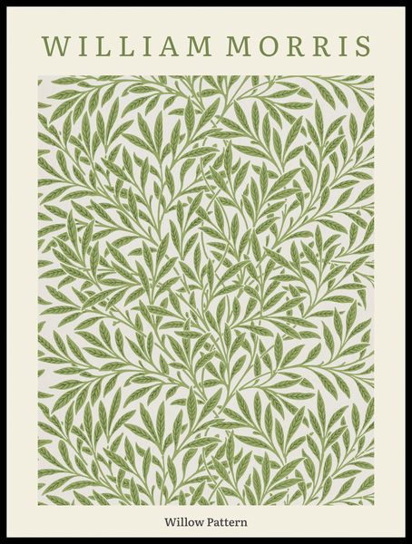Plakat 60x80cm Design Willow Pattern, Morris Vintage do Salonu zdjęcie 1